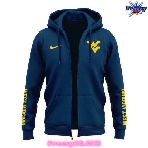 West Virginia Mountaineers Team Issued Football 2024 Zip Hoodie