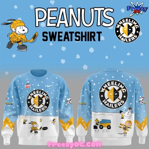 Wheeling Nailers Peanuts Snoopy Christmas 2024 Sweatshirt