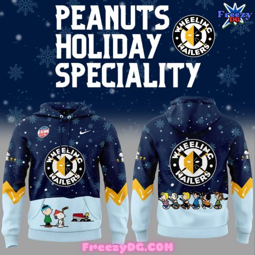 Wheeling Nailers Peanuts Snoopy Christmas Special Hoodie