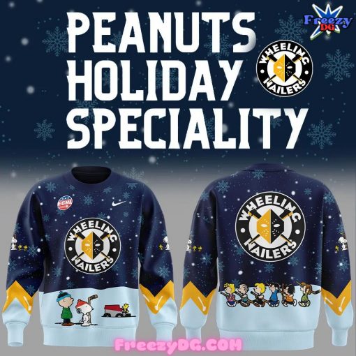 Wheeling Nailers Peanuts Snoopy Christmas Special Sweatshirt