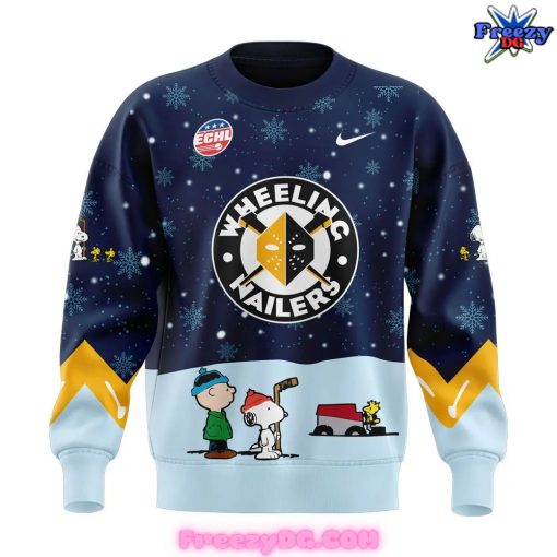 Wheeling Nailers Peanuts Snoopy Christmas Special Sweatshirt