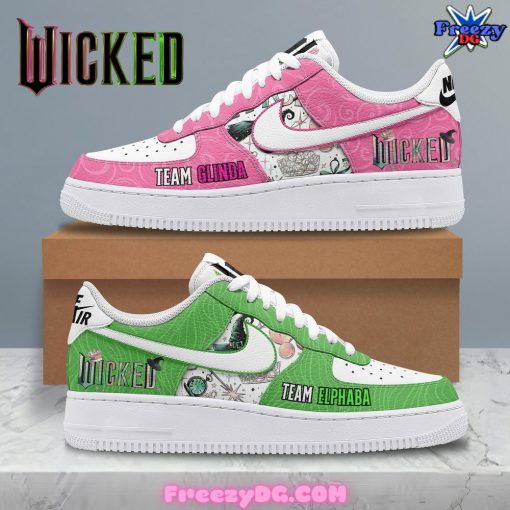 Wicked Team Elphaba x Team Glinda Nike Air Force 1