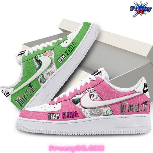 Wicked Team Elphaba x Team Glinda Nike Air Force 1