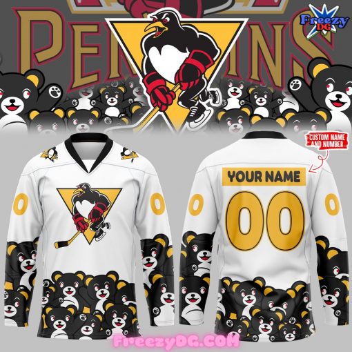 Wilkes-Barre/Scranton Penguins Bear Design Hockey Jersey