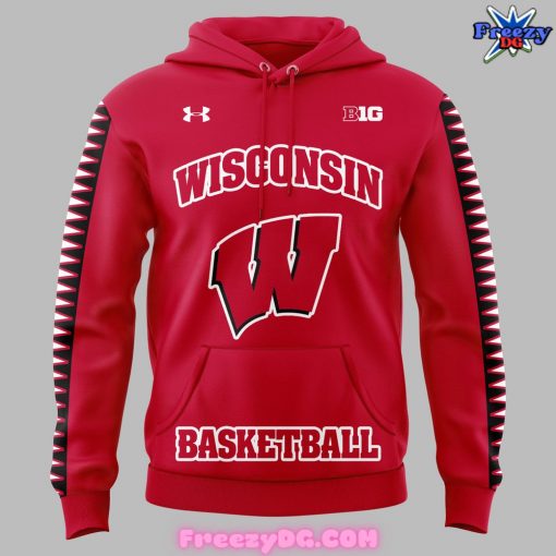 Wisconsin Badgers Basketball 2024 Red Hoodie