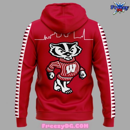 Wisconsin Badgers Basketball 2024 Red Zip Hoodie