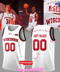 Wisconsin Badgers By the Players Special Basketball Jersey