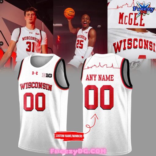 Wisconsin Badgers By the Players Special Basketball Jersey