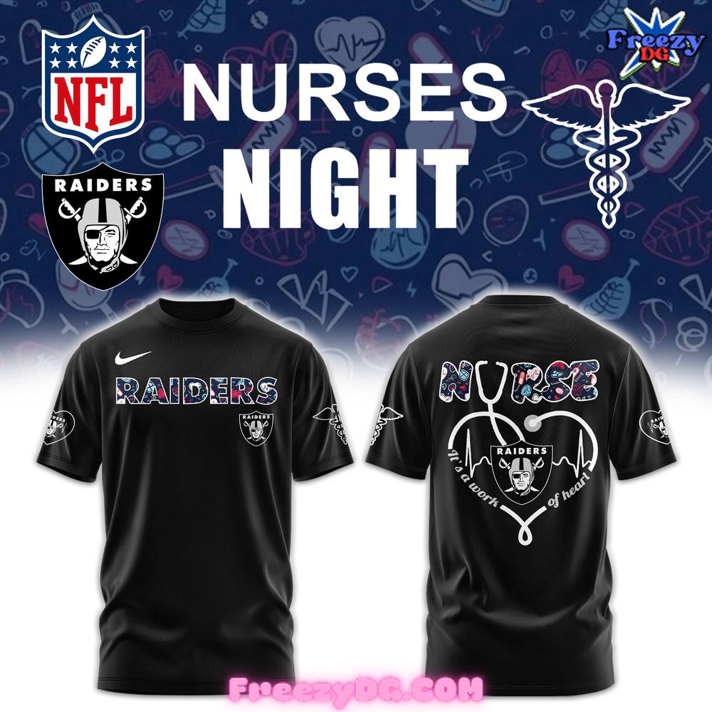 Las Vegas Raiders Nurses Night 2025 Special T-Shirt Las Vegas Raiders Nurses Night 2025 Special T-Shirt