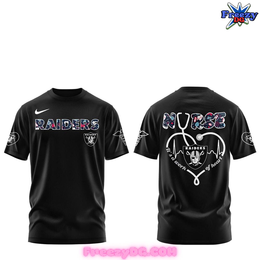 Las Vegas Raiders Nurses Night 2025 Special T-Shirt Las Vegas Raiders Nurses Night 2025 Special T-Shirt