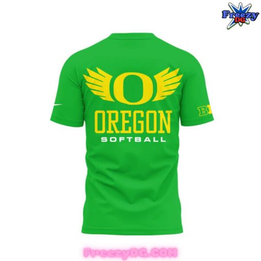 Oregon Ducks Softball 2025 Champs Green T-Shirt